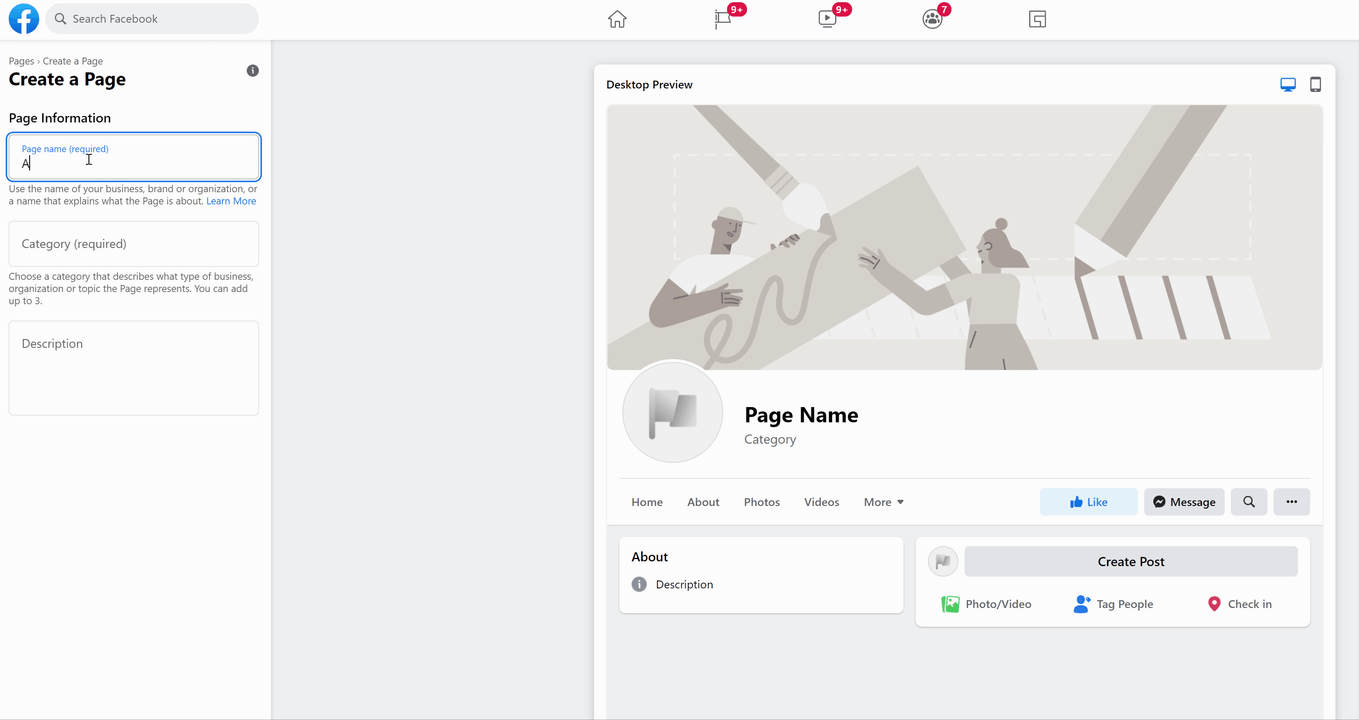 Creating a Facebook Page