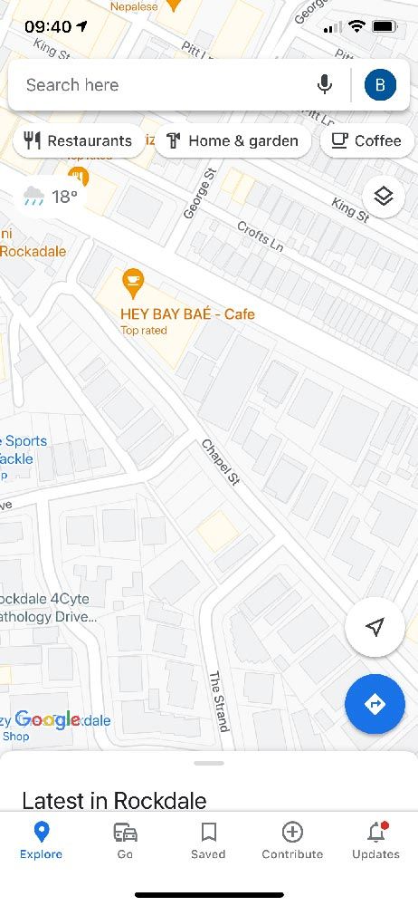 Update address on Google Maps