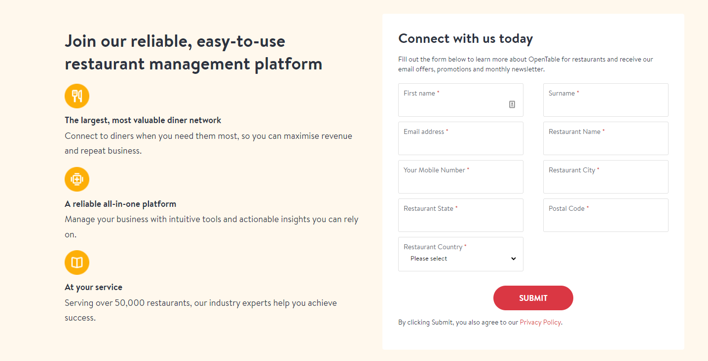 Overview of OpenTable for Restaurants