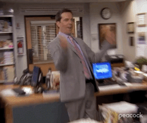 Person saying "pizza party"