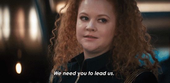 Person saying, "we need you to lead us"