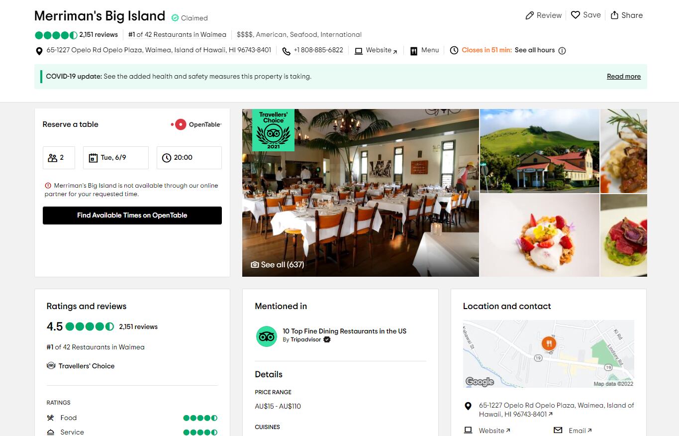 Tripadvisor screenshot