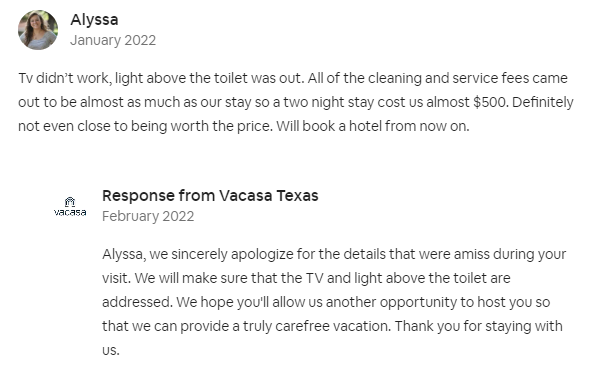 Airbnb review