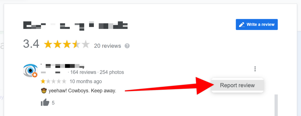 google review not showing up