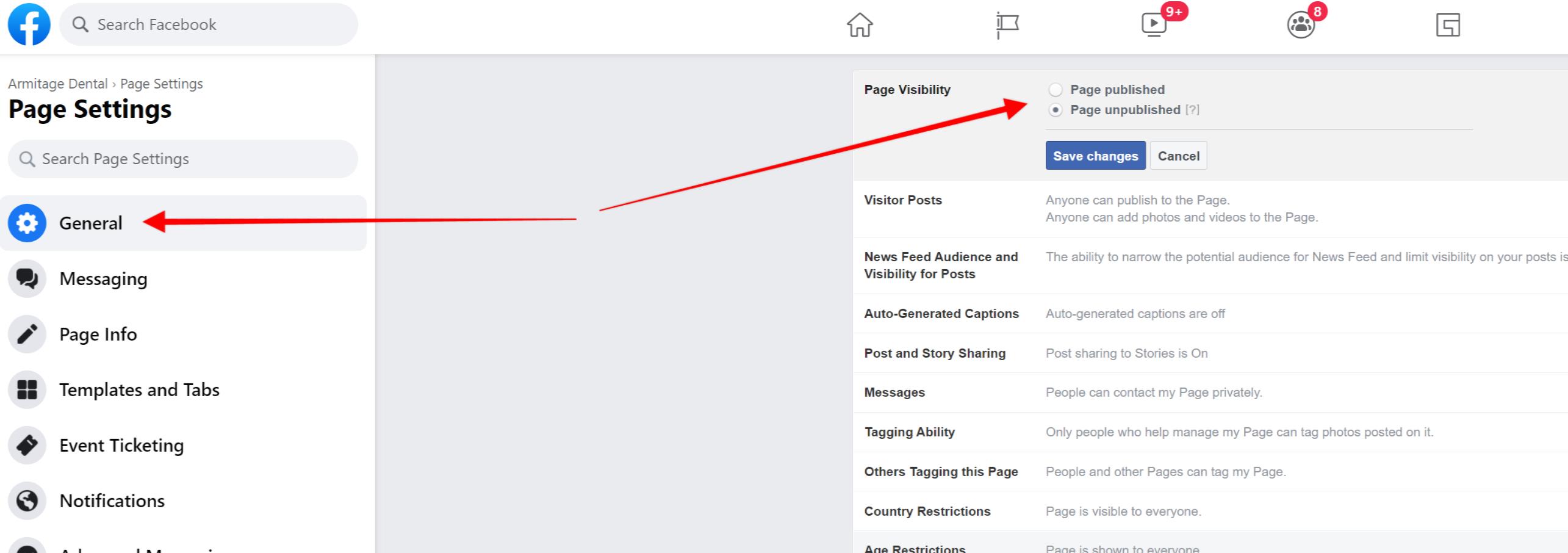 How to delete a Facebook business page (stepbystep)